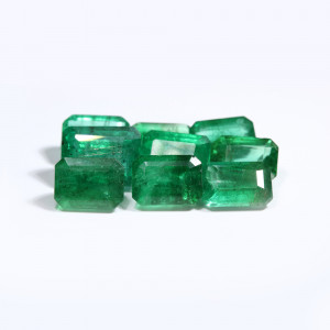 Zambian Emerald / Panna 5X7 MM Octagon Pair